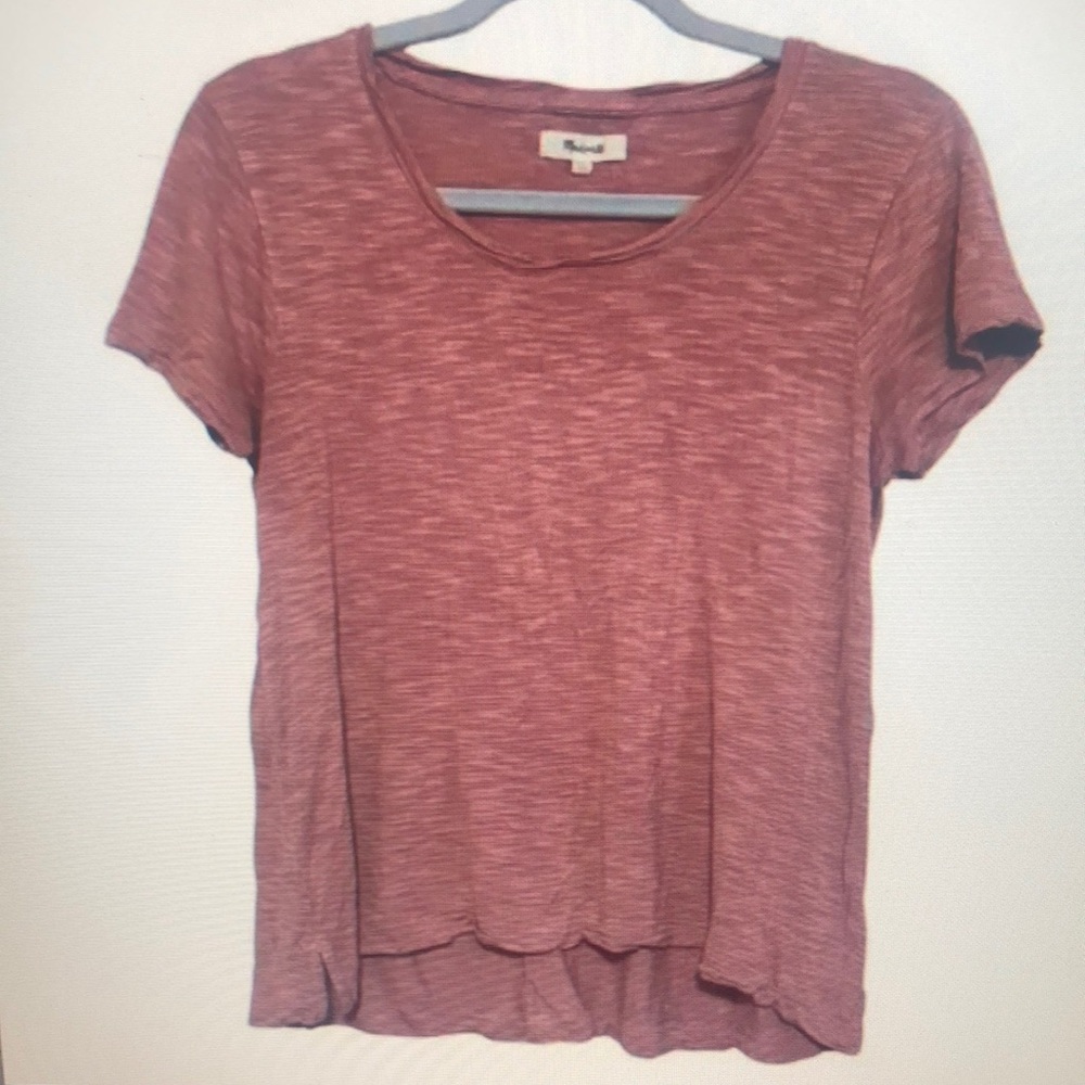 Madewell Women's Short Sleeve Tee in Rose